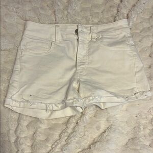 American Eagle Outfitters Womens Super Super Stretch Jean Shorts in White